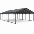 Stahl-Carport mit Satteldach, 900 × 600 × 310 cm, Anthrazit